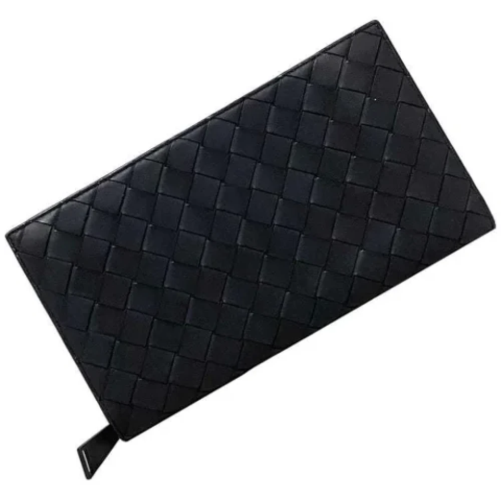 Bottega Veneta Vintage Pre-owned Leather wallets Black Heren