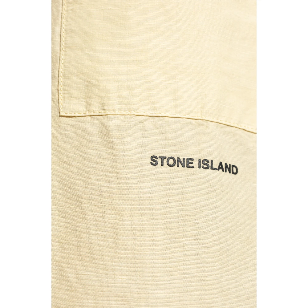 Stone Island Shirt met korte mouwen Yellow Heren