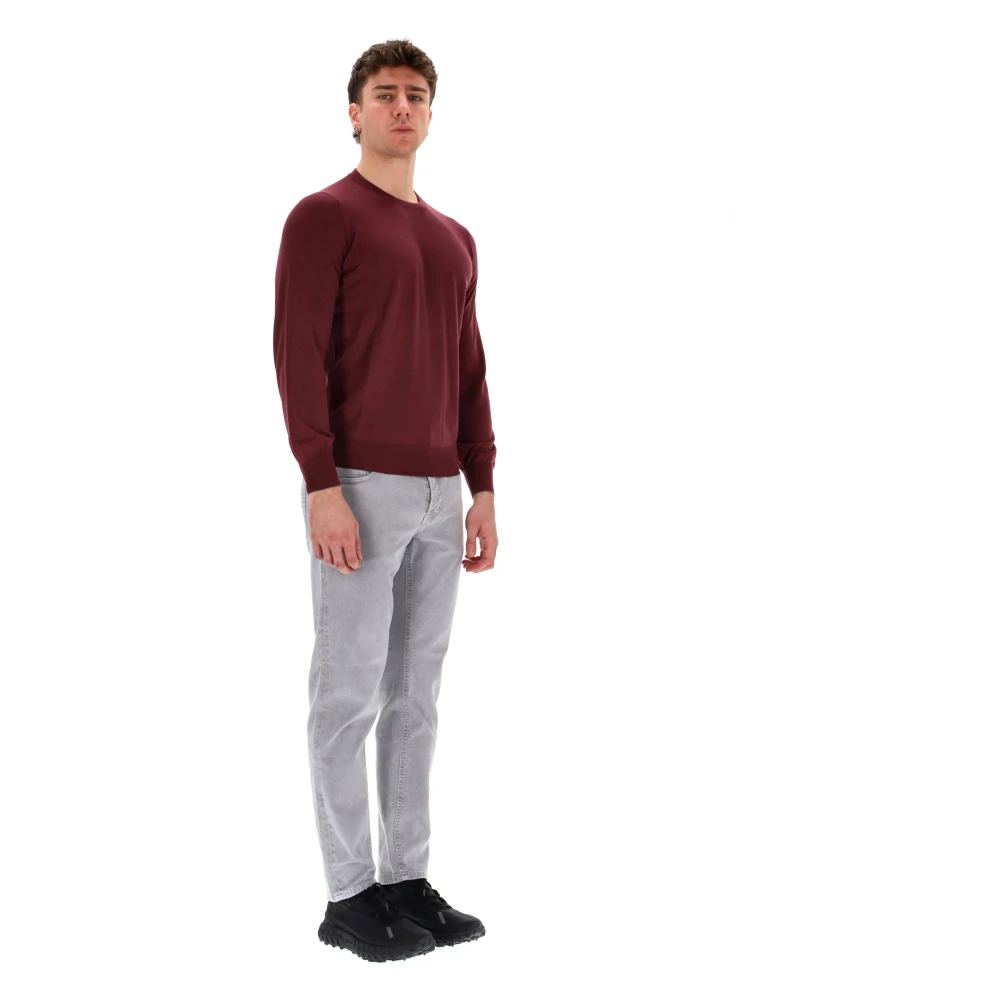 BRUNELLO CUCINELLI Kasjmierwol Coltrui Trui Brown Heren