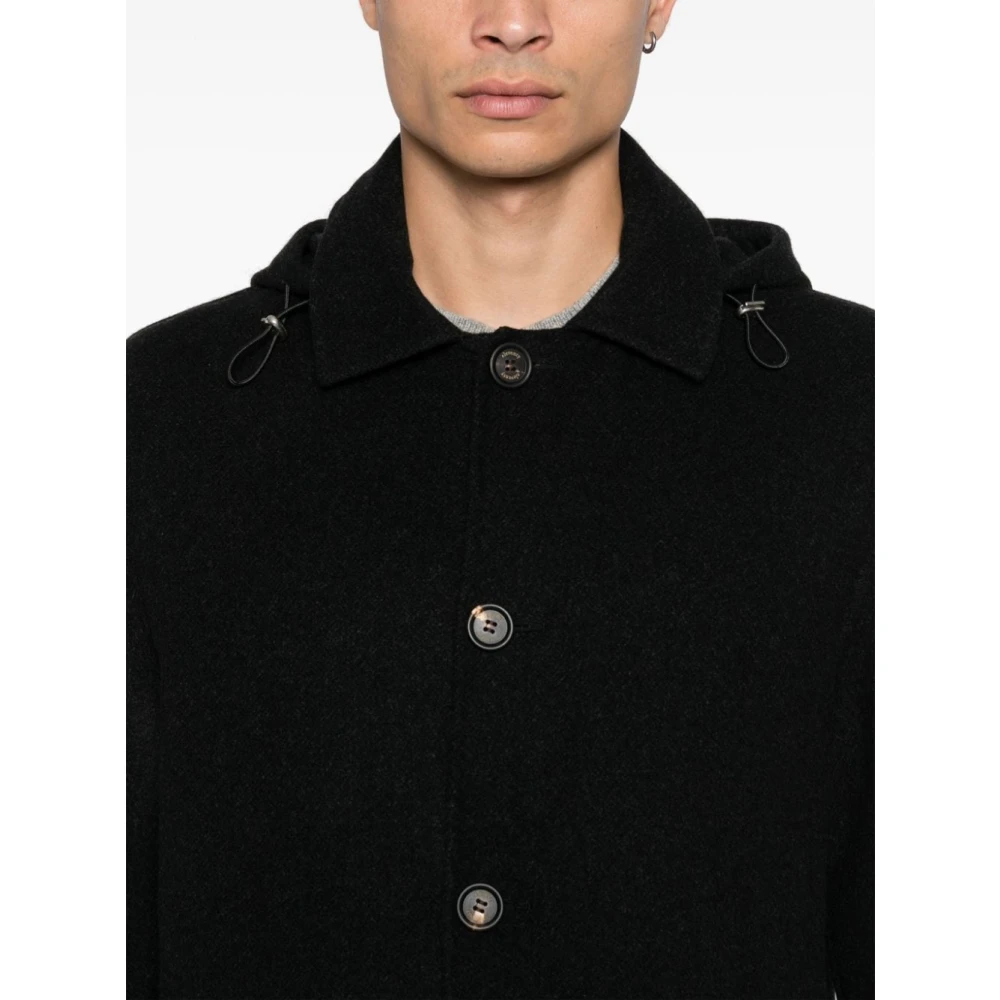 Eleventy Gewatteerde jas met stijl J75Capj02 Black Heren