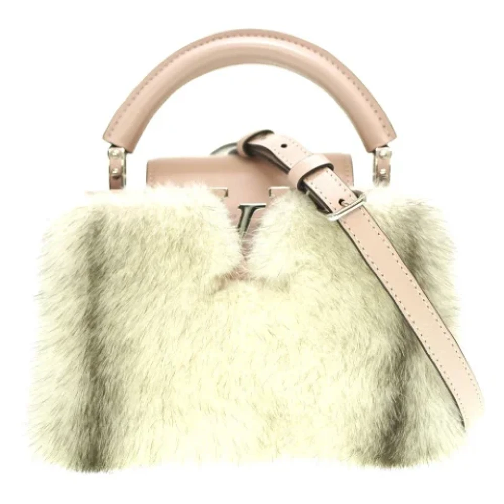 Louis Vuitton Vintage Pre-owned Fur handbags White Dames