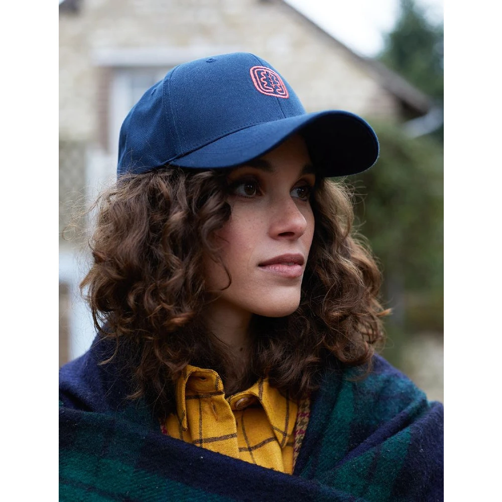 Ines De La Fressange Paris Sydney navy katoenen pet Blue Dames