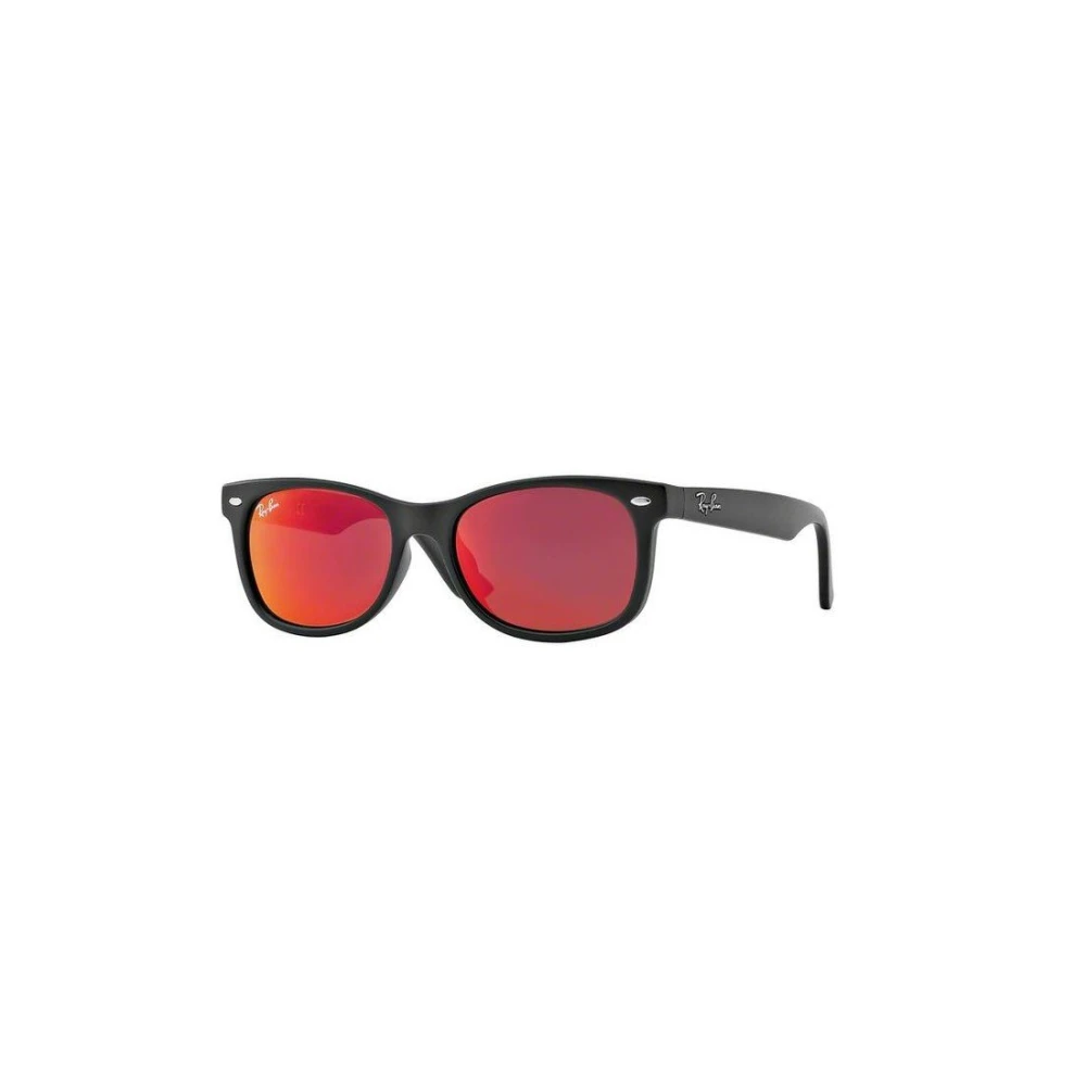 Ray - Ban Black/Brown Rj9052s Junior New Wayfarer 100S6q Kid Sunglasses Injected Squared Normal - Image 4