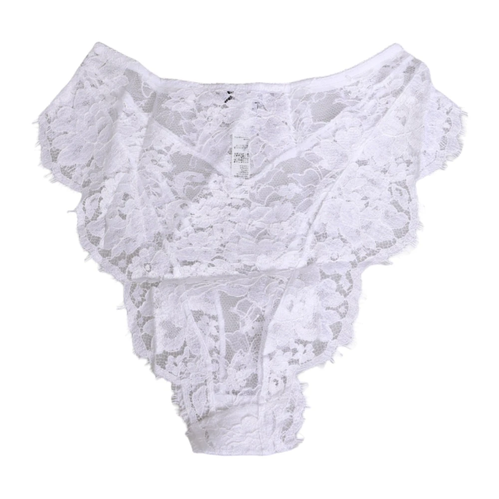 Dolce & Gabbana Lace Briefs - Female - Underpants - White - L - Underwear - Image 2