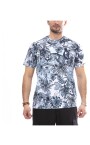 t-shirt-en-coton-bleu-and-blanc