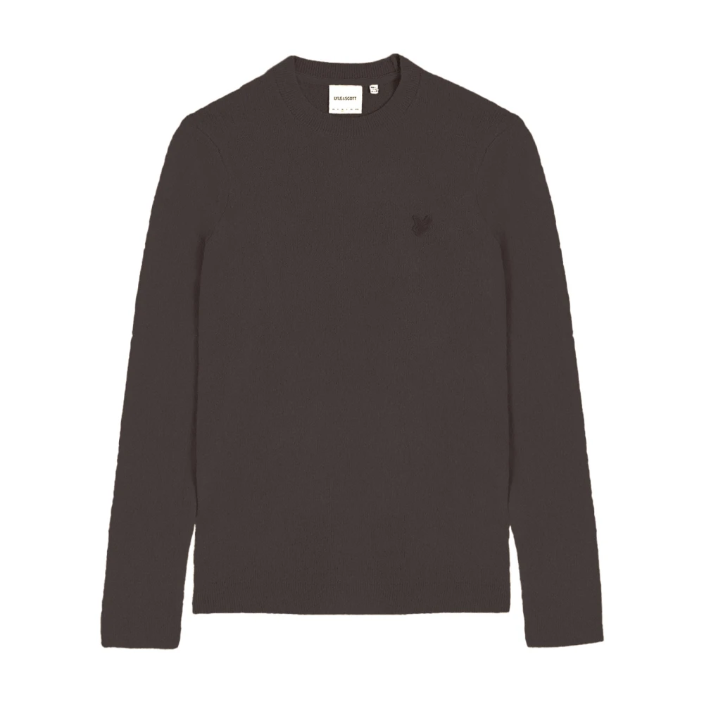 Lyle & Scott Herr Grå Stickade Tröjor L, Textured Travel Stickad Tröja