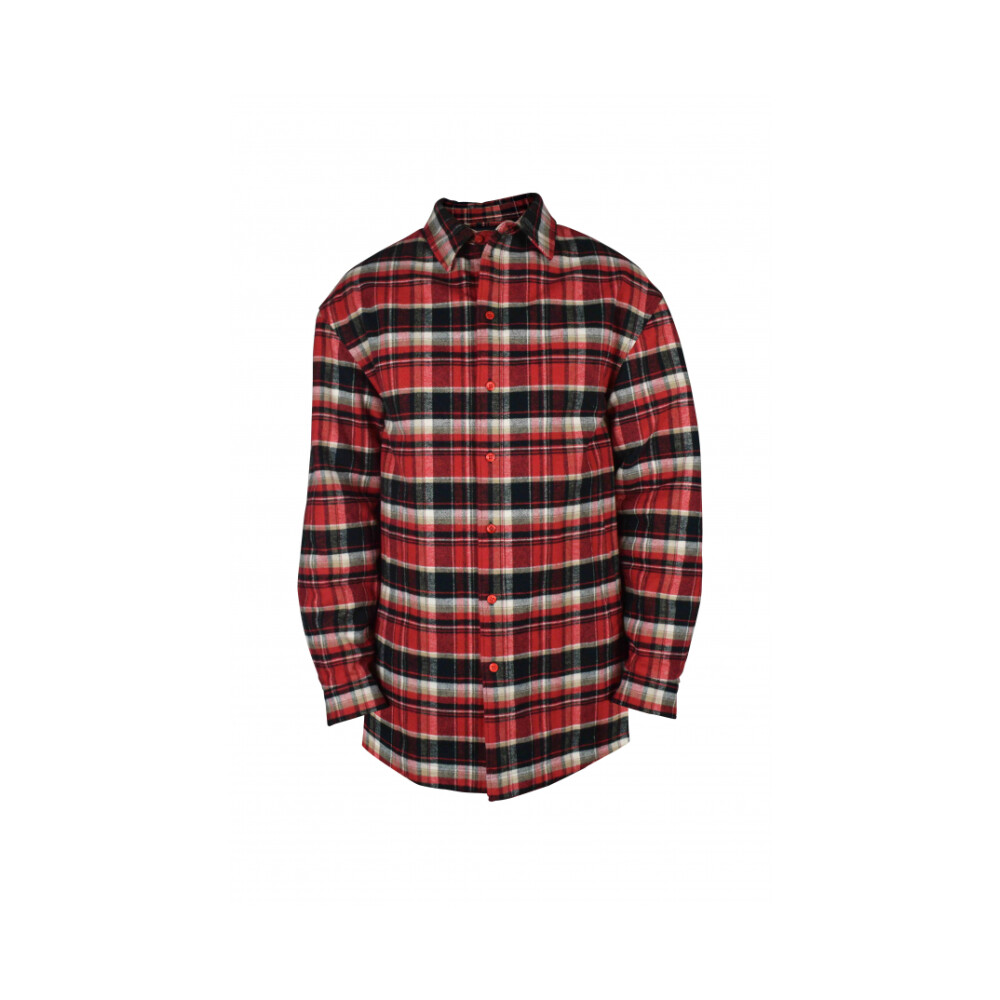 Camisa negra con online rojo cuadros