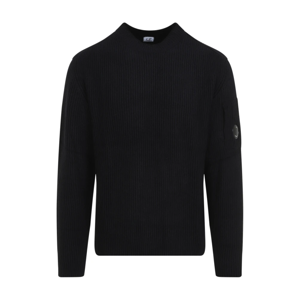 C.P. Company Zwart Crew Neck Gebreide kleding Black Heren