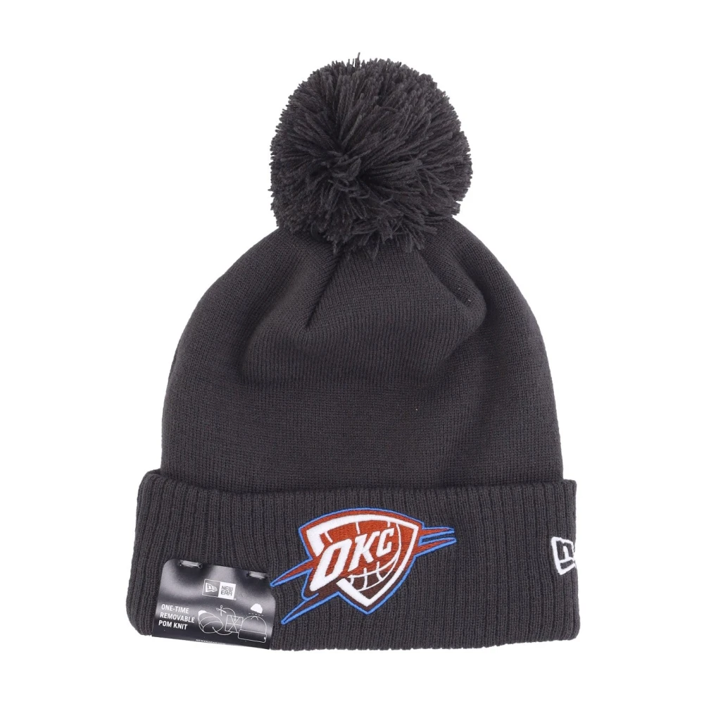 New era NBA City Night Pom Beanie Black Heren