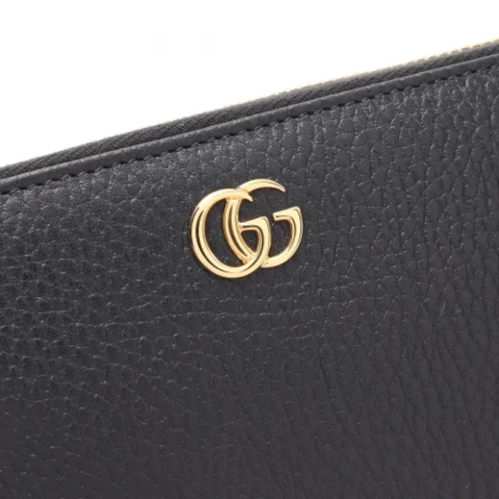 Gucci Vintage Pre-owned Leather wallets Black Dames
