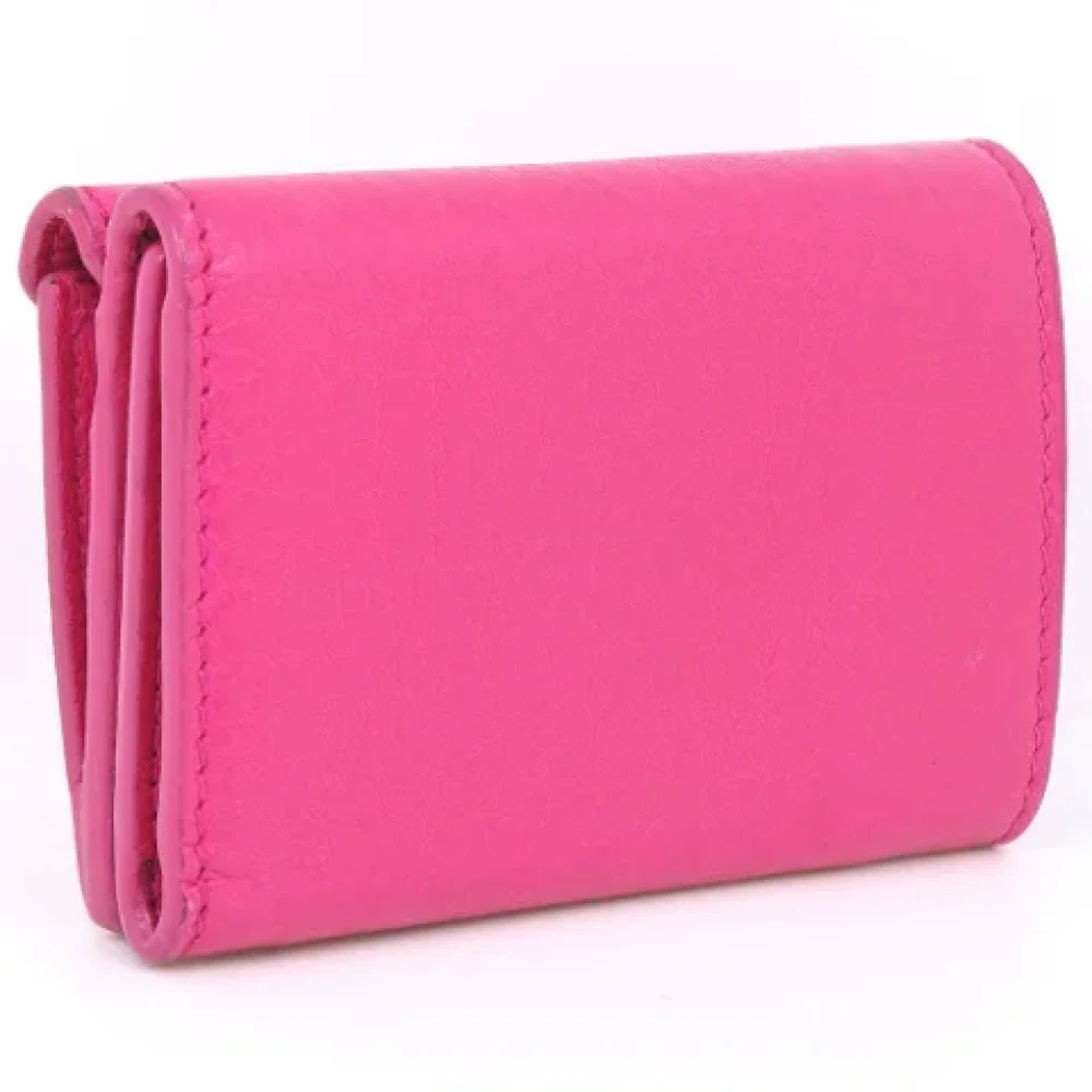 Balenciaga Vintage Pre-owned Leather wallets Pink Dames