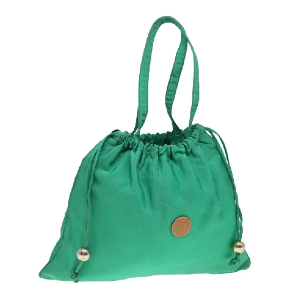 Fendi Vintage Pre-owned Nylon fendi-bags Green Dames