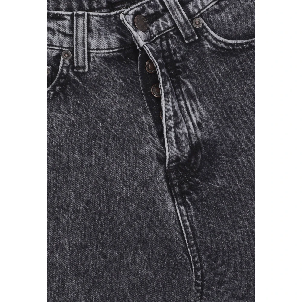 Iuter Donkergrijze Losse Denim Broek Gray Heren