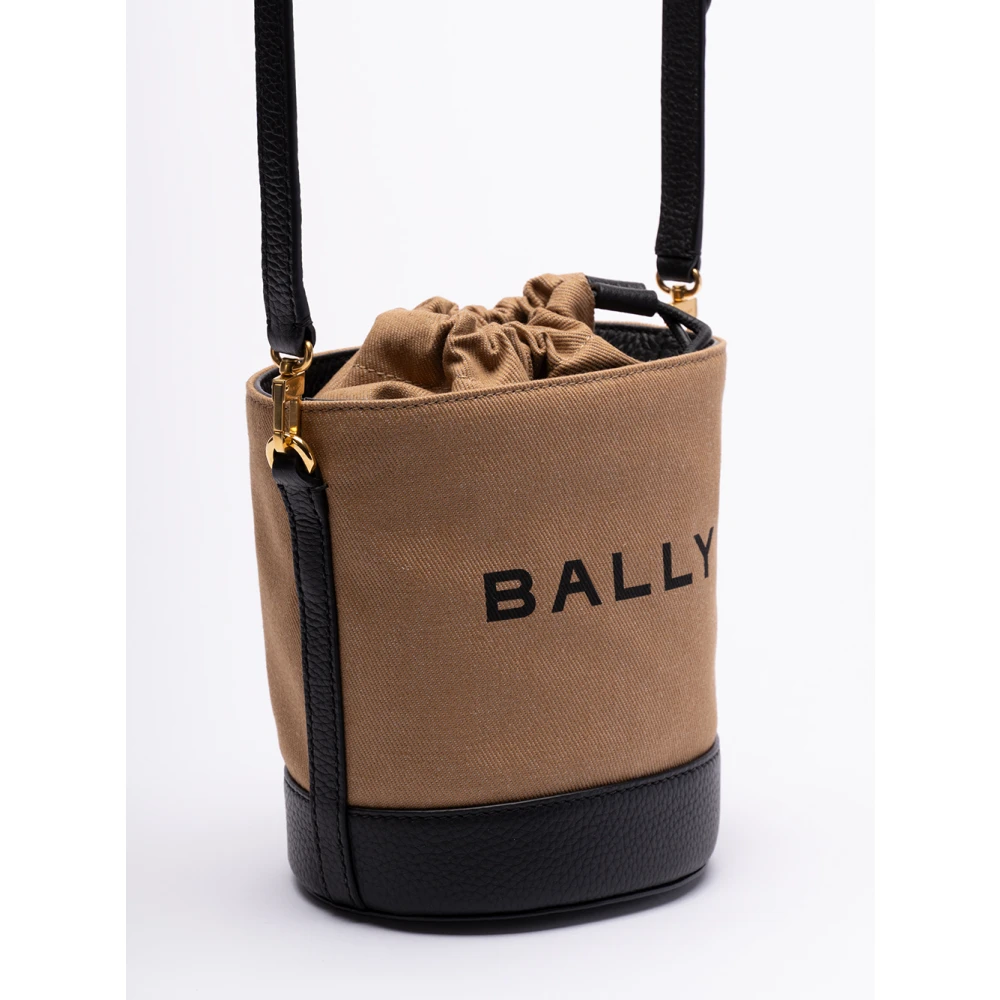 Bally Spiro Eco Mini Bucket Tas Brown Dames