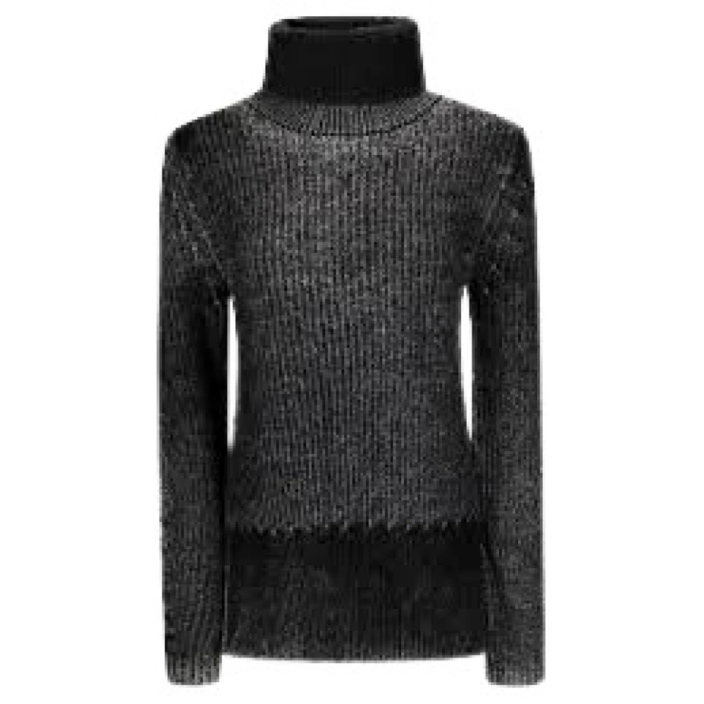 Acne Studios Antracietgrijze Gebreide Trui Gray Dames