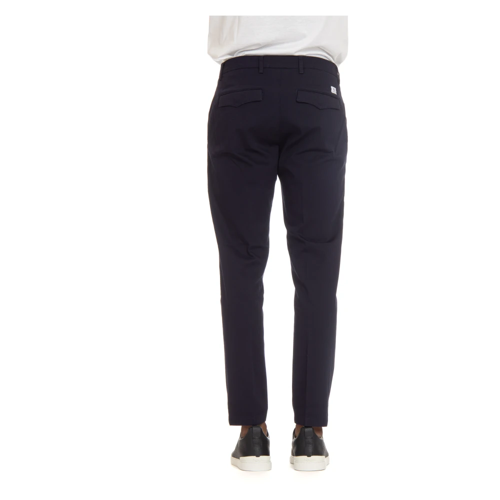 Department Five Blauwe Stretch Chino Broek Slim Fit Blue Heren