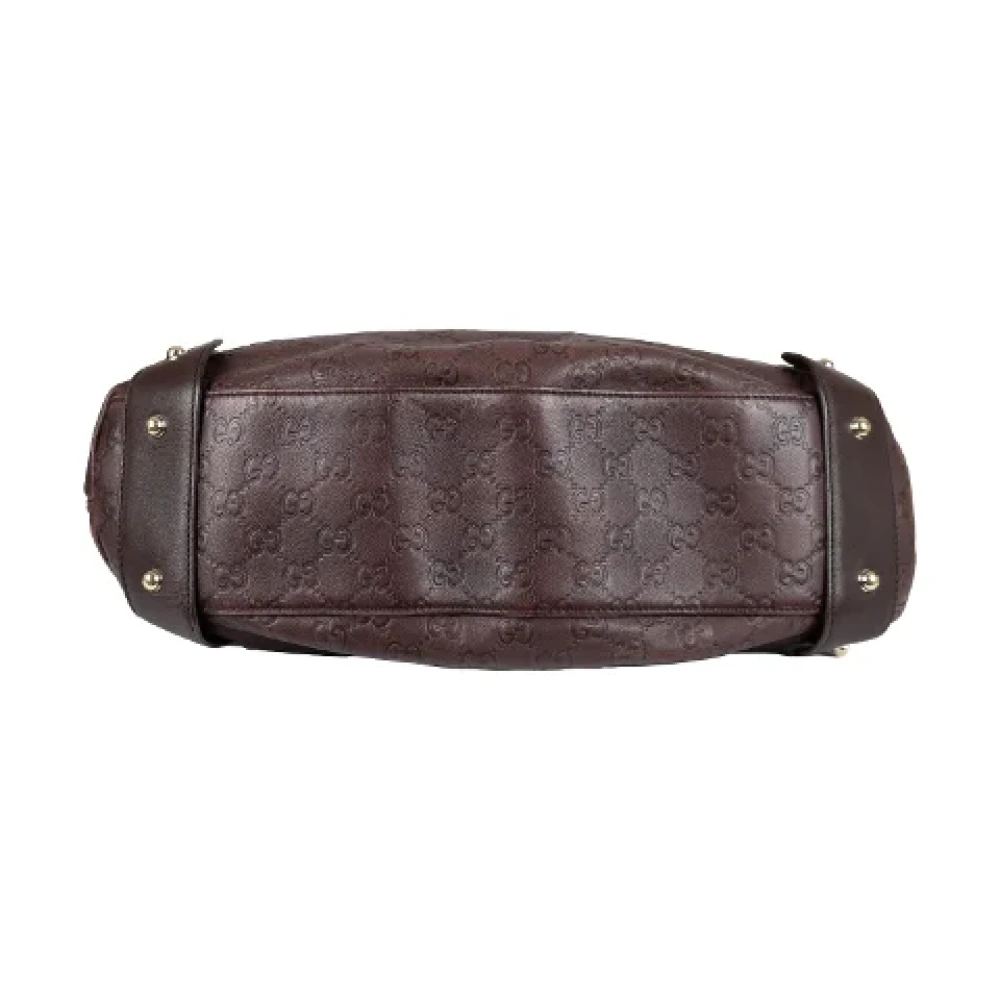 Gucci Vintage Pre-owned Leather gucci-bags Brown Dames