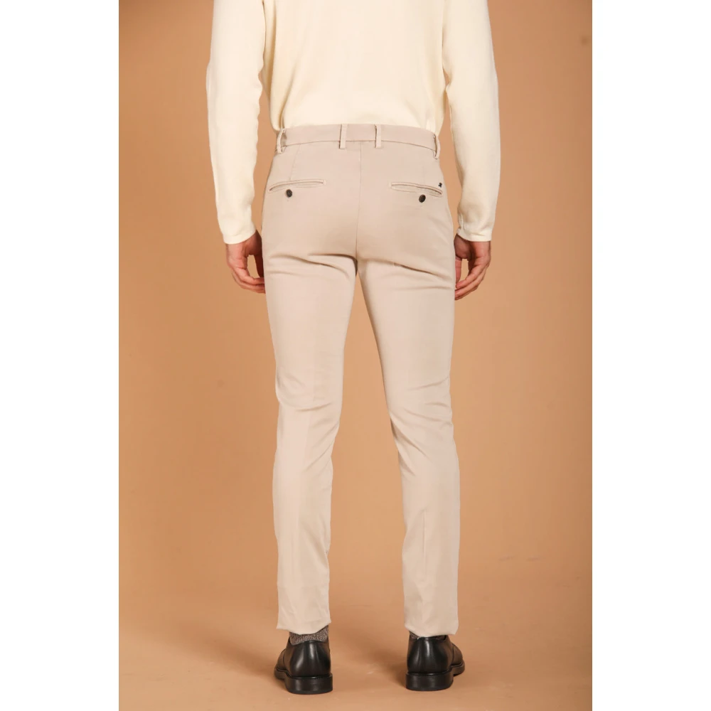 Mason's Slim Fit Gabardine Chino Broek Beige Heren