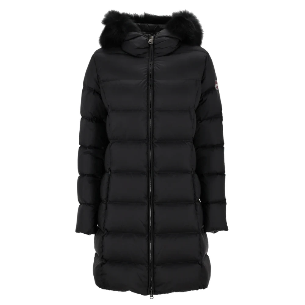 Colmar Zwarte Iridescent Donsjas met Capuchon Black Dames