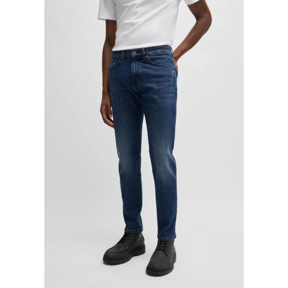 Hugo Boss Heren Denim Jeans Moon Style Blue Heren