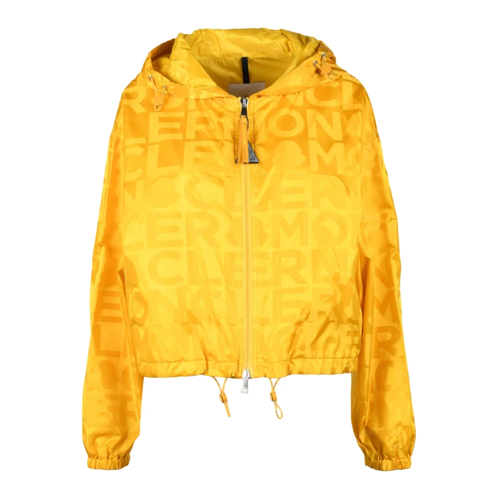 Moncler Nylon buitenkleding jas Yellow Dames