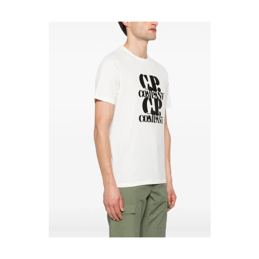 C.P. Company T-shirt met logo print White Heren