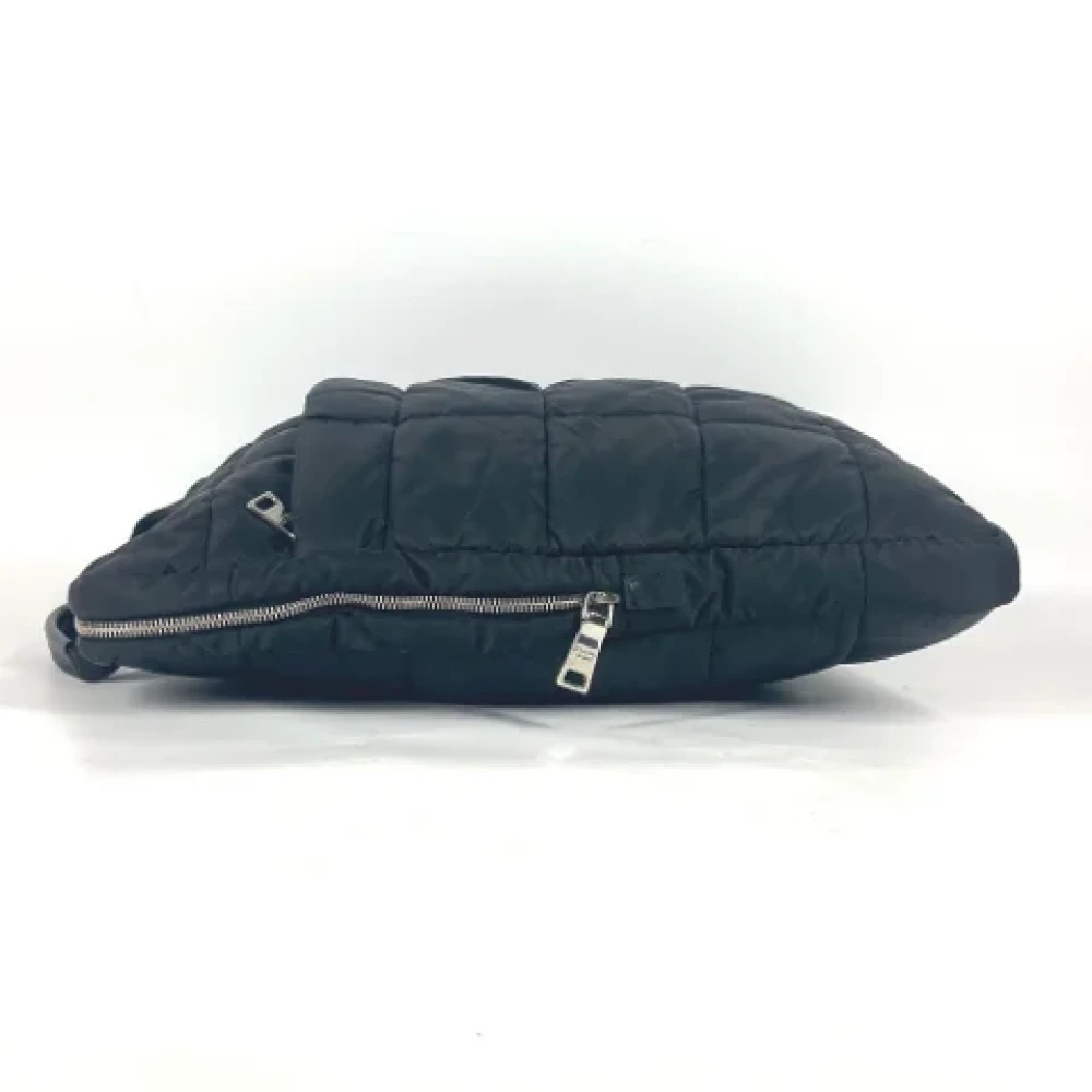 Prada Vintage Pre-owned Nylon handbags Black Dames