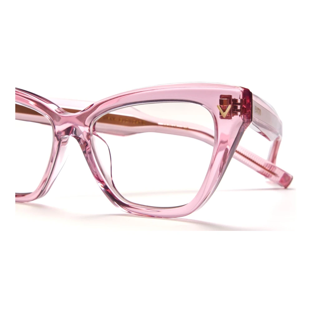 Valentino Roze Cat-Eye Brilmontuur Pink Dames