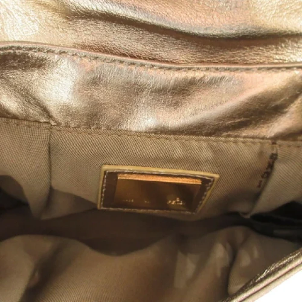 Fendi Vintage Pre-owned Leather fendi-bags Yellow Dames