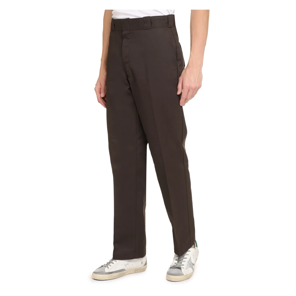 Dickies Katoenmix broek met achterzakken Brown Heren