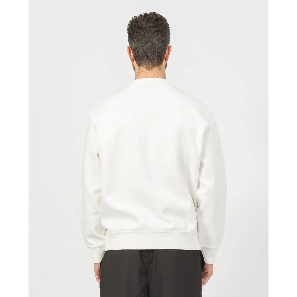 Armani Exchange Witte Crewneck Sweater met Voorlogo White Heren