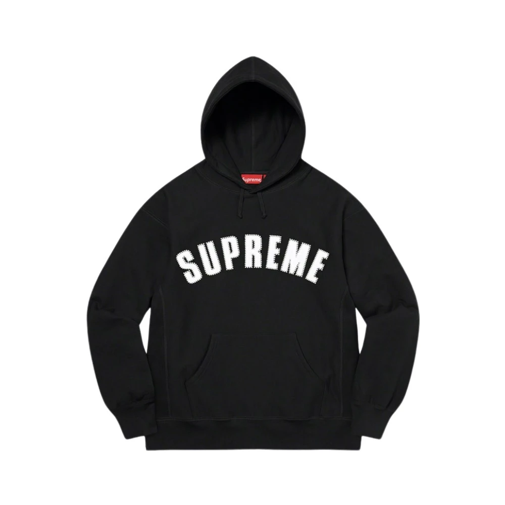 Supreme Parel Logo Hoodie Beperkte Oplage Black Dames