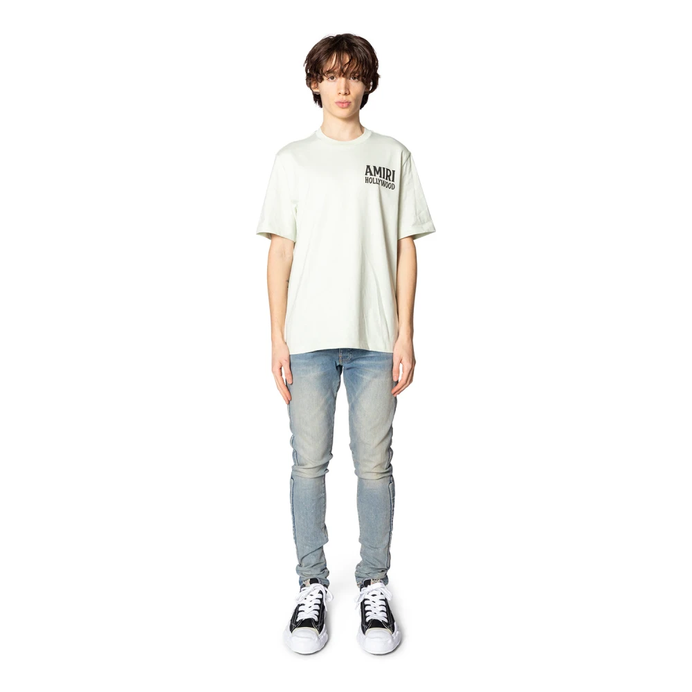 Amiri Jazz Wolf Tee Pale Mint Green Heren