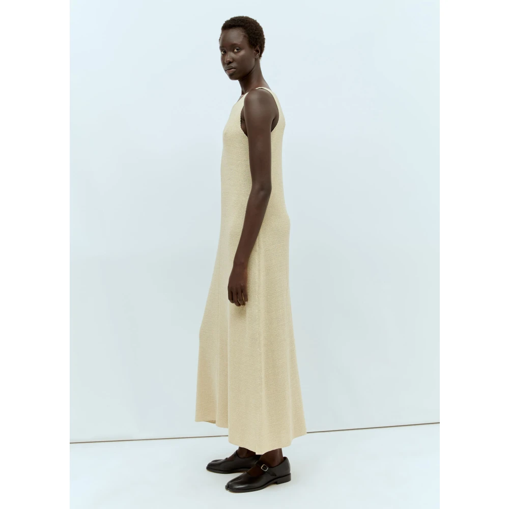 The Row Linnen Midi Jurk Beige Dames