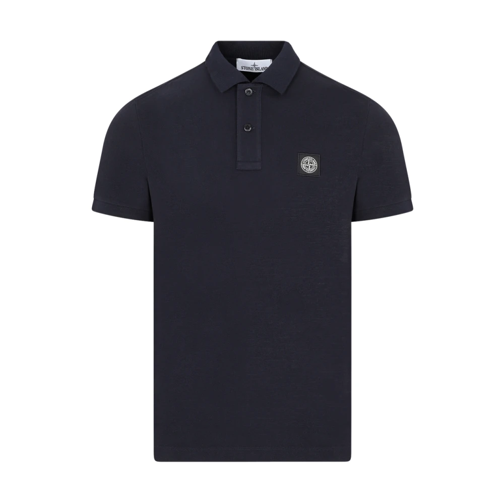 Navy Blue Cotton Polo Shirt