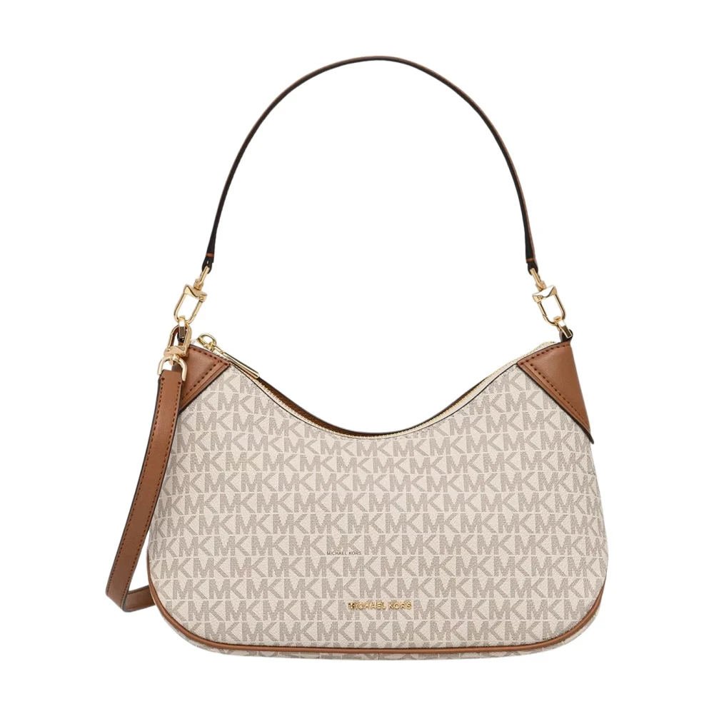Michael Kors Donna Beige - Borsa A Tracolla Convertibile Jet Set Media Con Logo Firmato - Bags - One Size - Immagine 1
