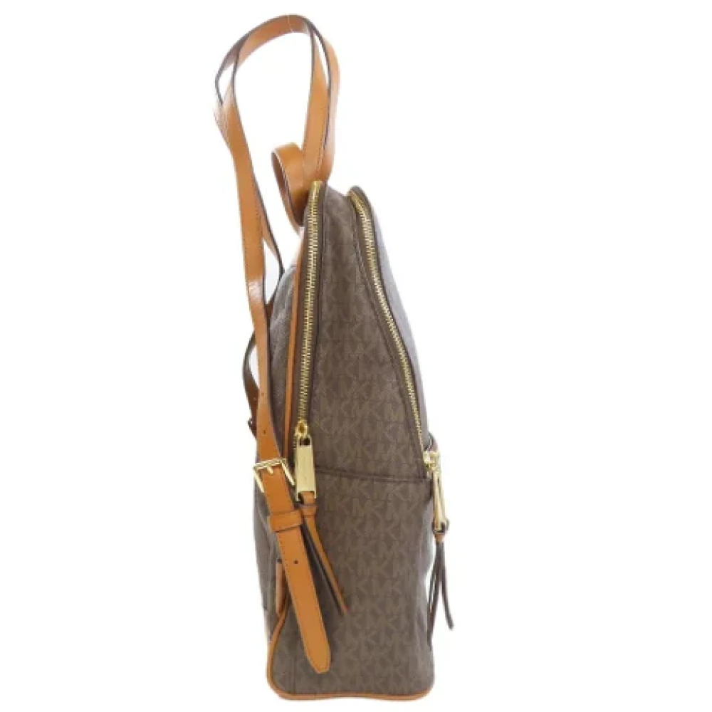 Michael Kors Pre-owned Plastic backpacks Brown Dames