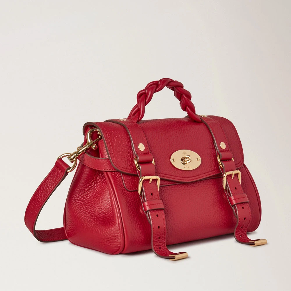 Mulberry Mini Alexa Rode Leren Handtas Red Dames