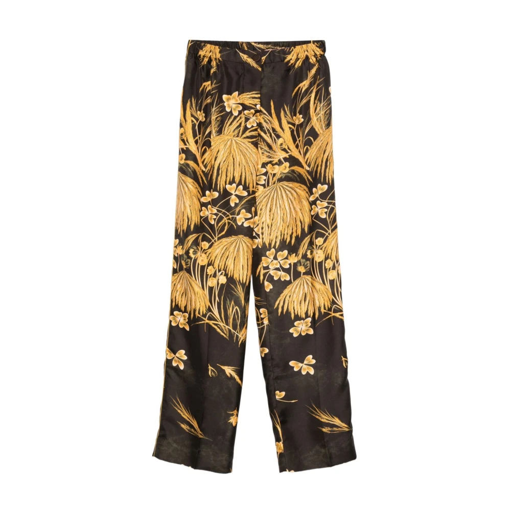 F.r.s For Restless Sleepers Women's Floral Print Straight Leg Trousers