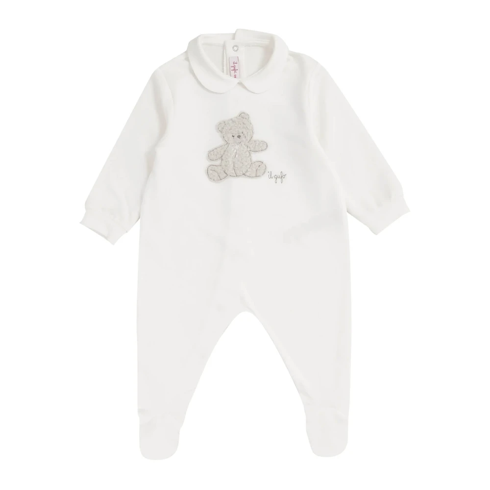 Il Gufo White Cotton Romper - Male - Bodies & Sets - 3 M - Kids