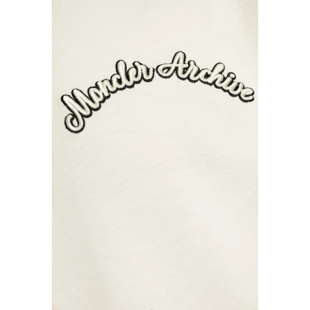 Moncler Lange mouwen T-shirt Beige Heren