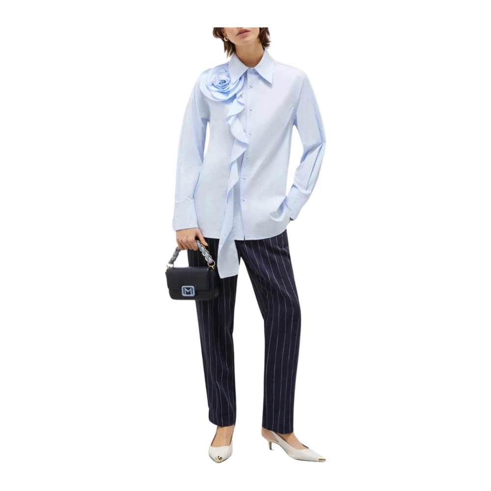 Marella Blauwe Ketch Shirt Blue Dames