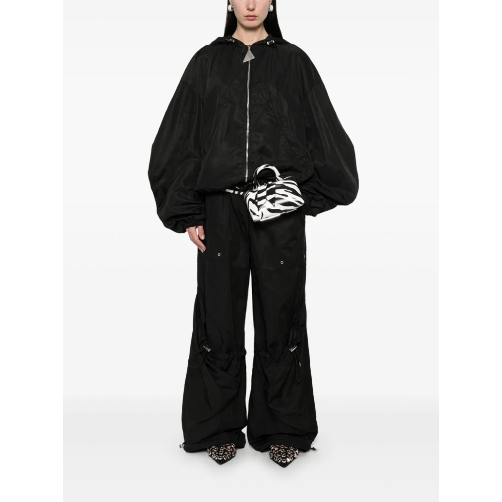 The Attico Wijde Broek Pant 100 Black Dames