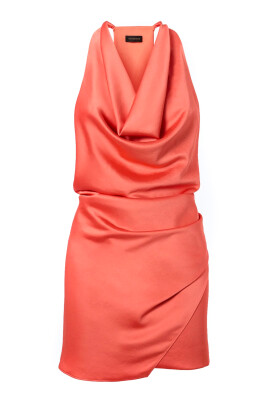 coral-satin-mini-dress-with-wrap-around-detail