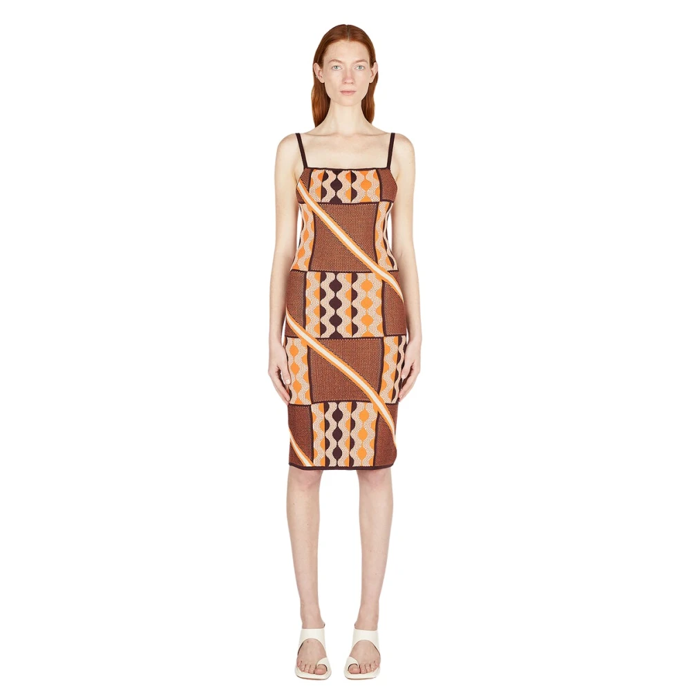 Ahluwalia Donna Arancione Abiti, M, New,