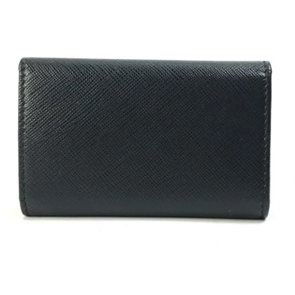 Prada Vintage Pre-owned Fabric key-holders Black Dames