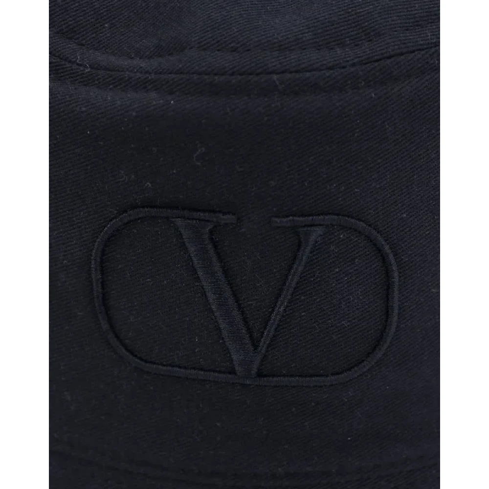 Valentino Vintage Pre-owned Cotton hats Black Dames
