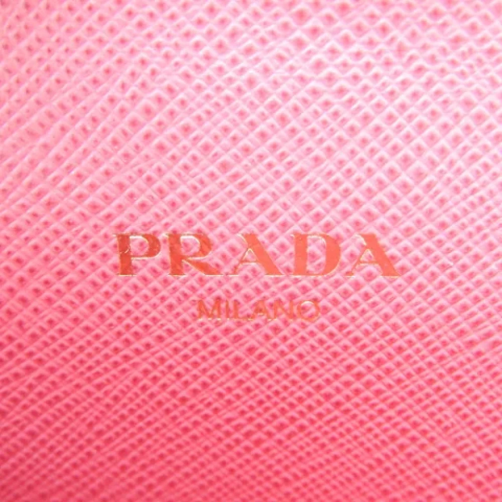 Prada Vintage Pre-owned Leather wallets Pink Dames