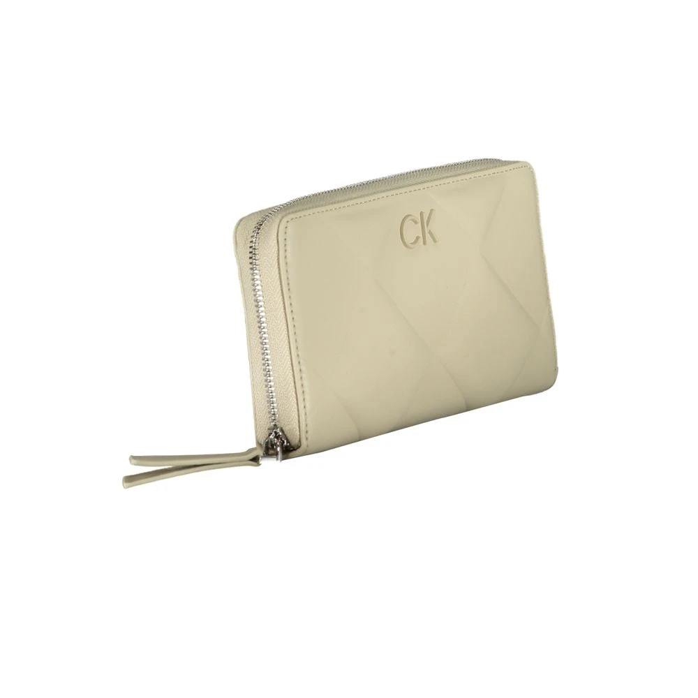 Calvin Klein Beige Polyester Portemonnee met RFID-blokkering Beige Dames