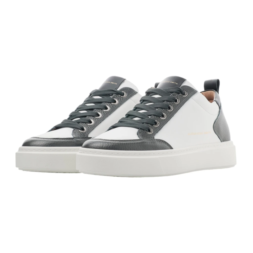 Alexander Smith Grijs Wit Bond Man Sneaker White Heren